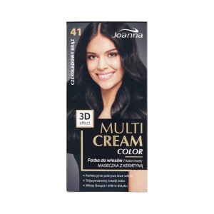 187680 JOANNA MULTI CREAM EFEKT 3D COLOR FARBA KOLORYZUJĄCA 41 CZEKOLADOWY BRĄZ  5901018013301