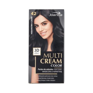 187681 JOANNA MULTI CREAM EFEKT 3D COLOR FARBA KOLORYZUJĄCA 42 HEBANOWA CZERŃ  5901018013318