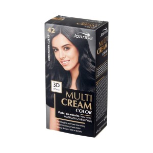 187681 JOANNA MULTI CREAM EFEKT 3D COLOR FARBA KOLORYZUJĄCA 42 HEBANOWA CZERŃ  5901018013318