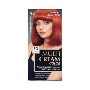 187682 JOANNA MULTI CREAM EFEKT 3D COLOR FARBA KOLORYZUJĄCA 43 PŁOMIENNY RUDY  5901018013325