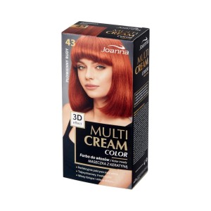 187682 JOANNA MULTI CREAM EFEKT 3D COLOR FARBA KOLORYZUJĄCA 43 PŁOMIENNY RUDY  5901018013325
