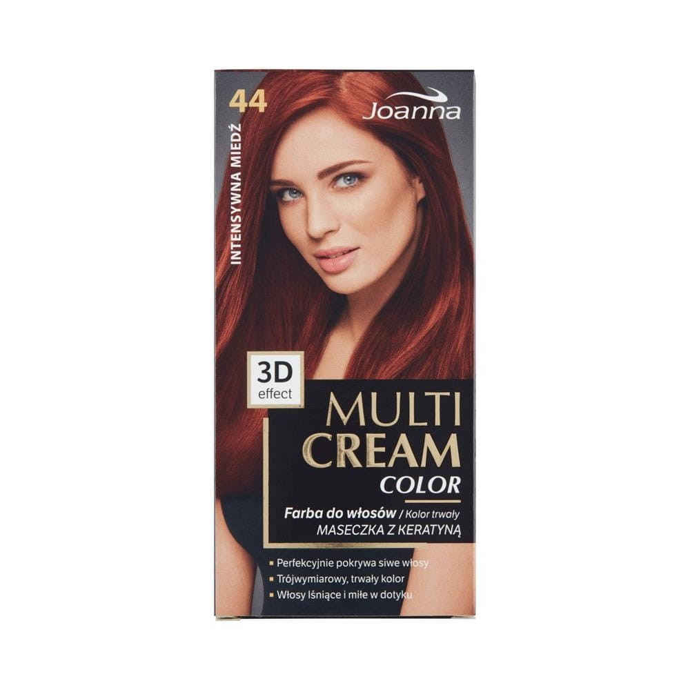 187683 JOANNA MULTI CREAM EFEKT 3D COLOR FARBA KOLORYZUJĄCA 44 INTENSYWNA MIEDŹ  5901018013332
