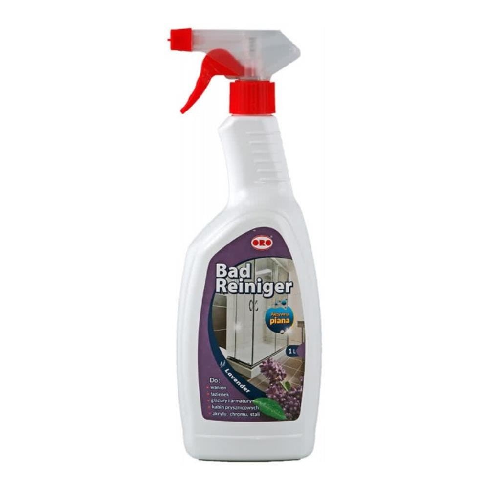 187876 ORO SPRAY DO CZYSZCZENIA 1L ŁAZIENKA I KABINA PRYSZNICOWA LAWENDA 5907176885491