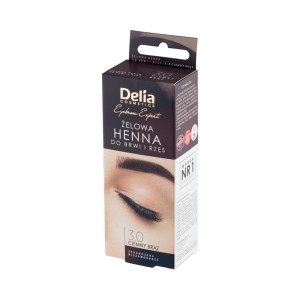 189412 DELIA HENNA DO BRWI ŻELOWA 3.0 CIEMNY BRĄZ 5901350441985
