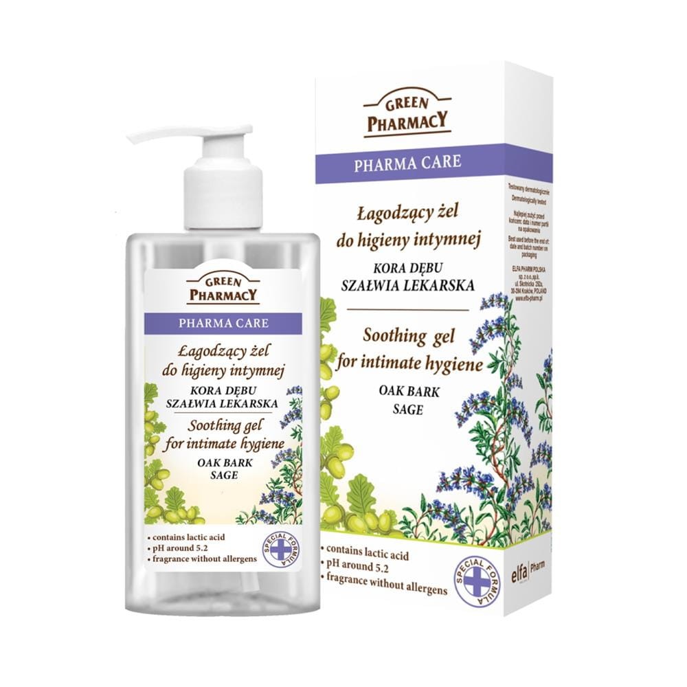 192382 GREEN PHARMACY ŻEL DO HIGIENY INTYMNEJ 300ML KORA DĘBU I SZAŁWIA ŁAGODZĄCY 5904567053194