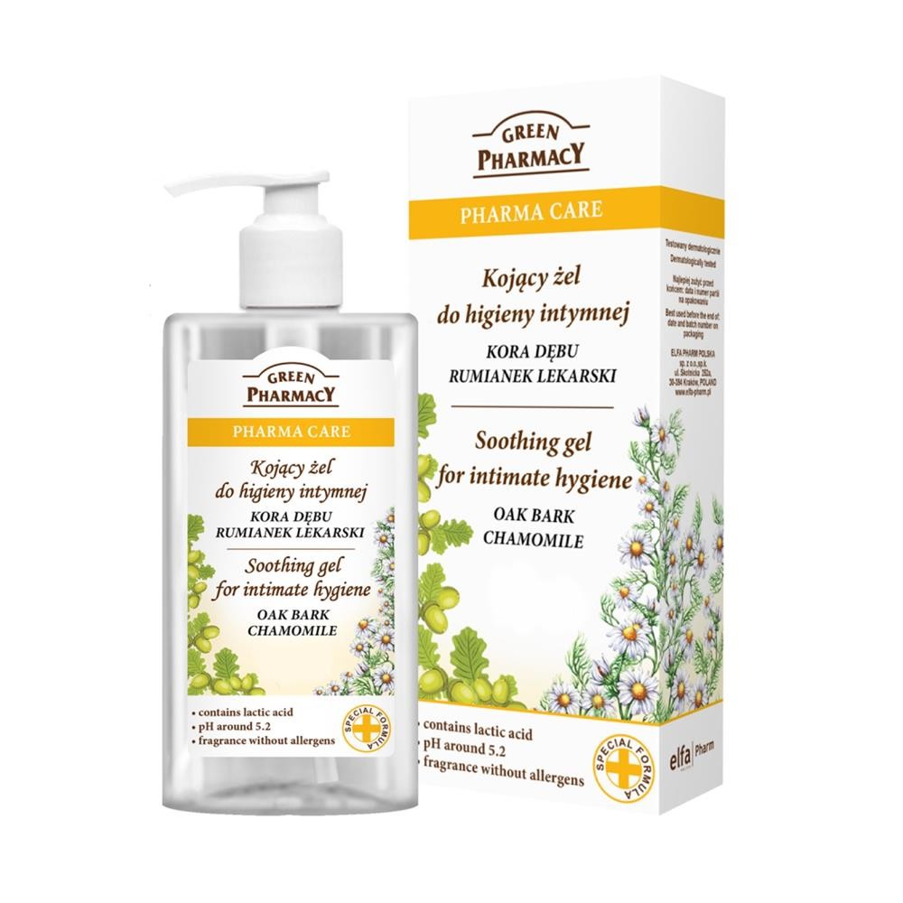 192383 GREEN PHARMACY ŻEL DO HIGIENY INTYMNEJ 300ML KORA DĘBU I RUMIANEK KOJĄCY 5904567053200