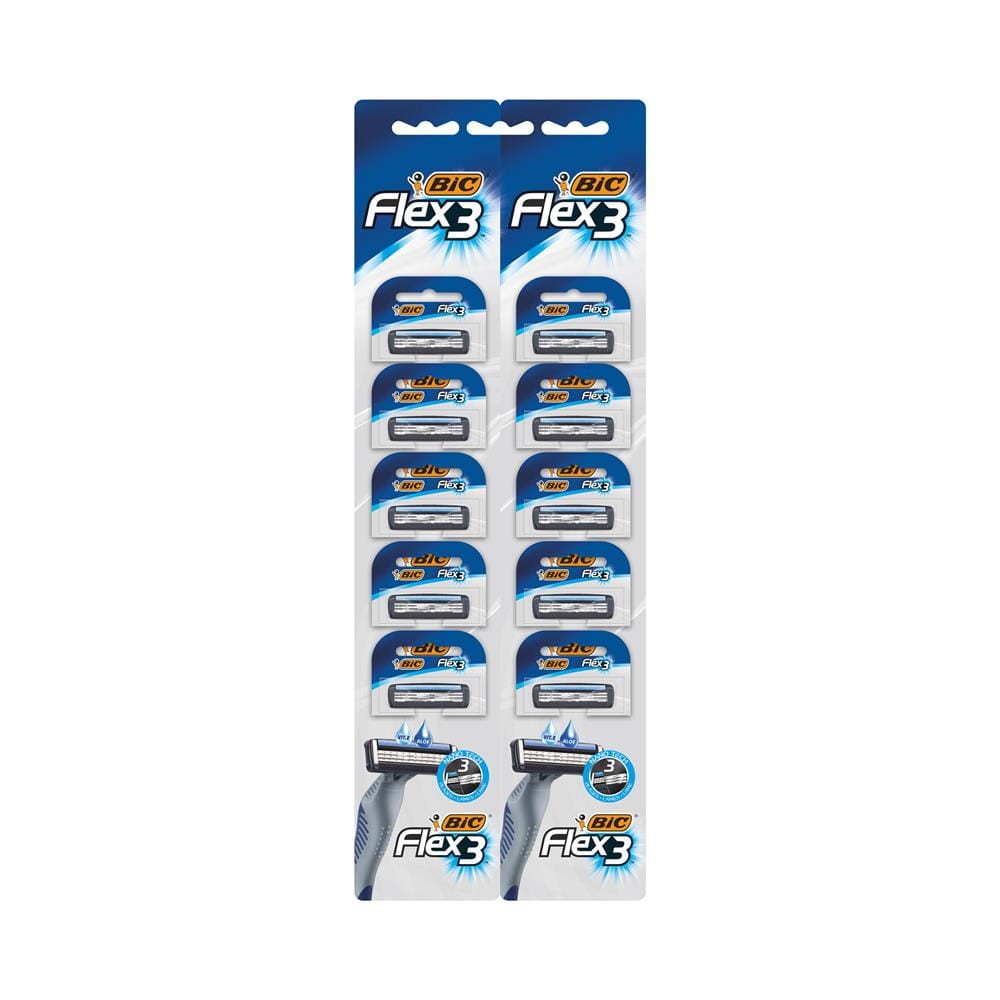 193277 BIC MASZYNKA DO GOLENIA JEDNOCZĘŚCIOWA M FLEX 3 10 SZT. 3086123364196