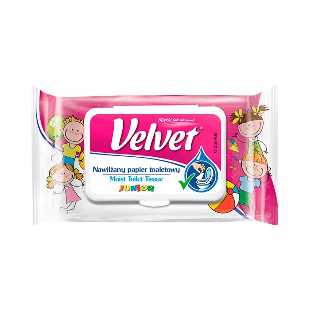 194977 VELVET PAPIER TOALETOWY 42 SZT. NAWILŻANY JUNIOR 5901478997685