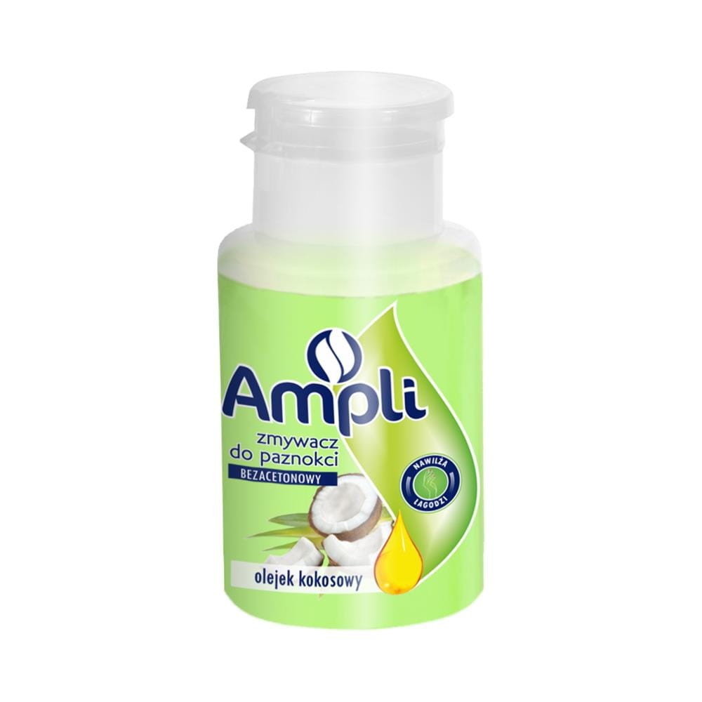 196136 AMPLI ZMYWACZ DO PAZNOKCI 150ML DOZOWNIK OLEJEK KOKOSOWY 1 SZT. 5901694491523