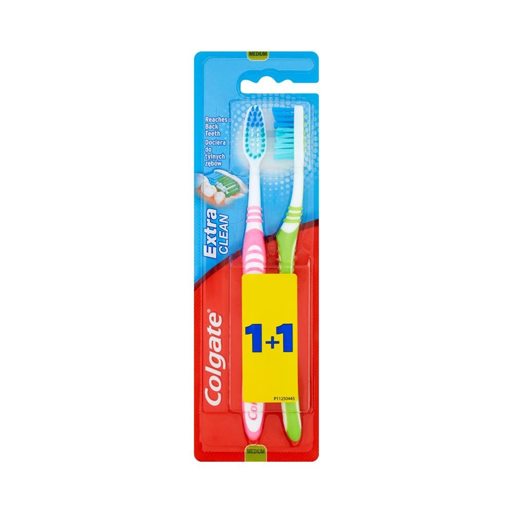 196794 COLGATE SZCZOTECZKA DO ZĘBÓW EXTRA CLEAN MEDIUM 1+1 8714789732244