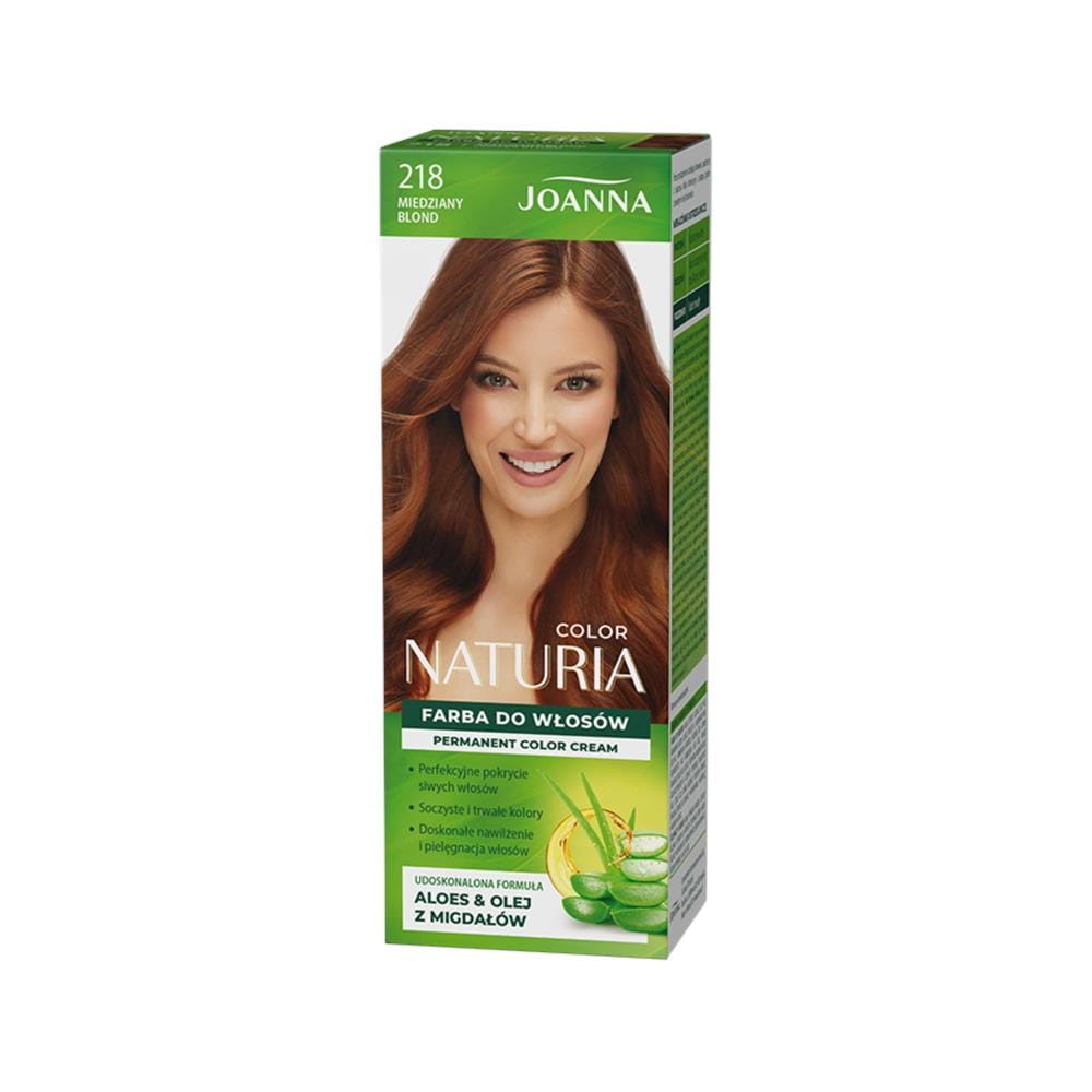 197416 JOANNA NATURIA COLOR FARBA KOLORYZUJĄCA 218 MIEDZIANY BLOND 5901018015374