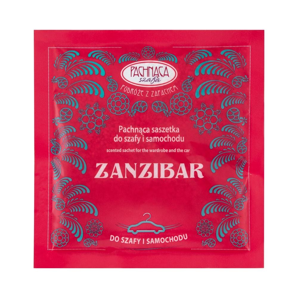 198195 PACHNĄCA SZAFA SASZETKA ZAPACHOWA DO SZAFY I SAMOCHODU ZANZIBAR 5,5G 5908228951973