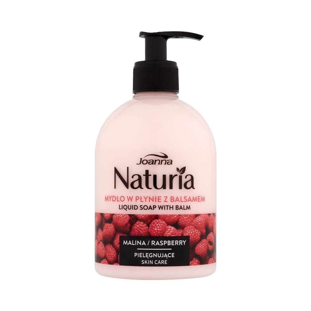 200578 JOANNA NATURIA MYDŁO W PŁYNIE DOZOWNIK 500ML MALINA Z BALSAMEM 5901018014766