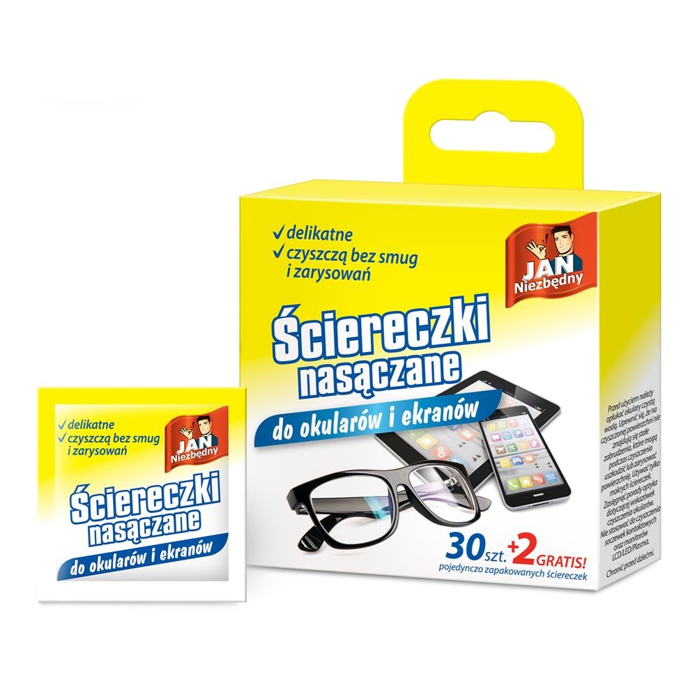 200960 JAN NIEZBĘDNY ŚCIERKI NASĄCZANE 30 SZT. OKULARY 5900536301662