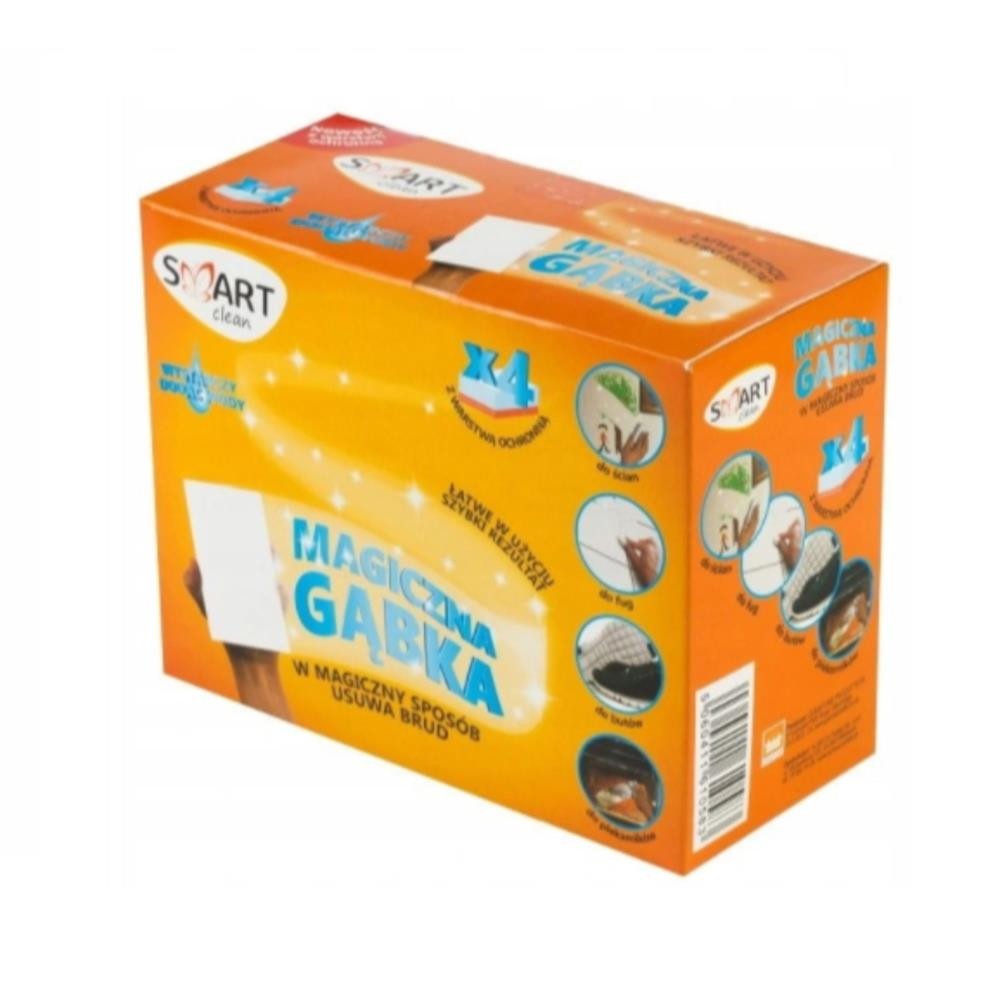 201881 SMART MAGICZNA GĄBKA DO CZYSZCZENIA 4 SZT. 5060411610583