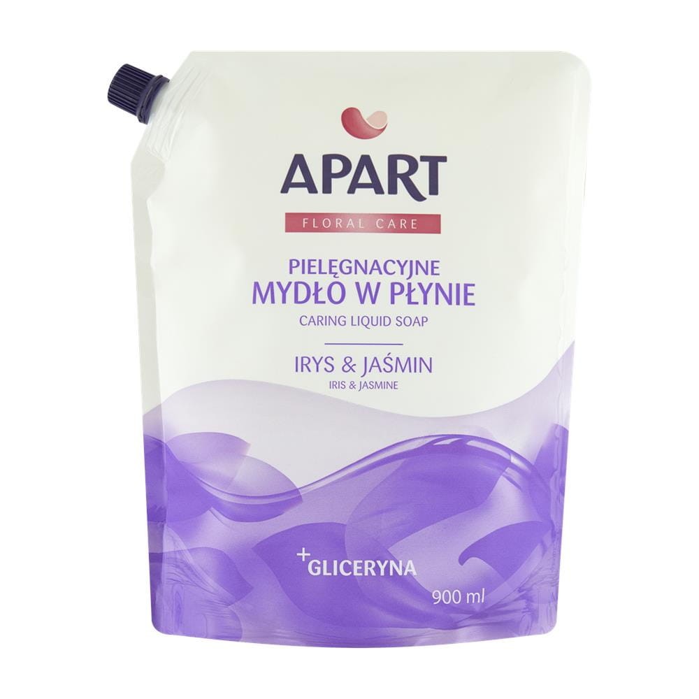 202429 APART FLORAL CARE MYDŁO W PŁYNIE ZAPAS 900ML IRYS &amp; JAŚMIN + GLICERYNA 5900931019834