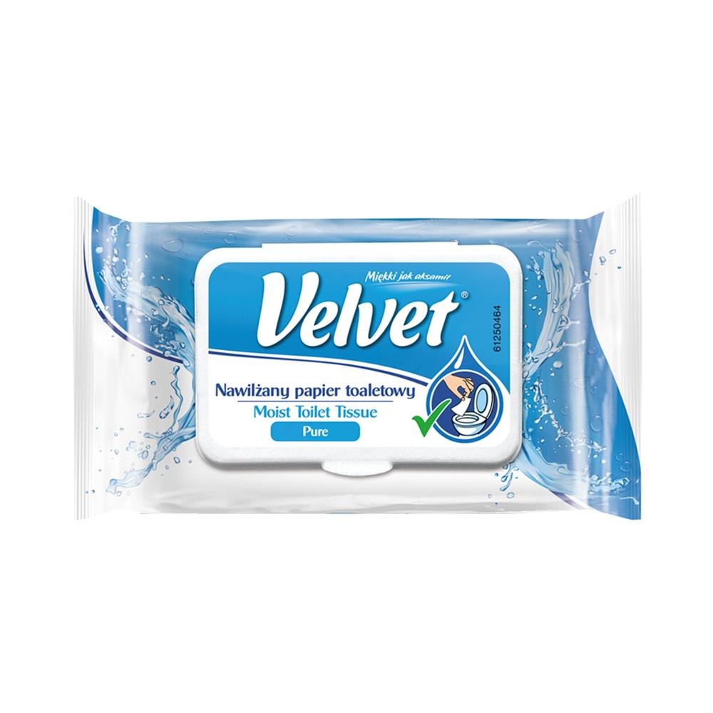 202586 VELVET PAPIER TOALETOWY 42 SZT. NAWILŻANY PURE 5901478002648