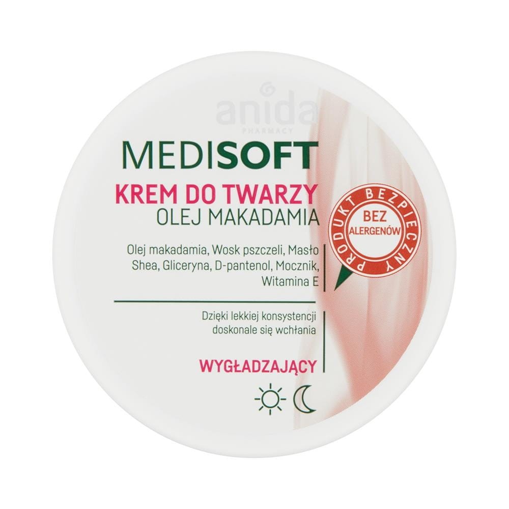 202857 MEDI SOFT KREM DO TWARZY 100ML WYGŁADZAJĄCY OLEJ MAKADAMIA 5900031004037