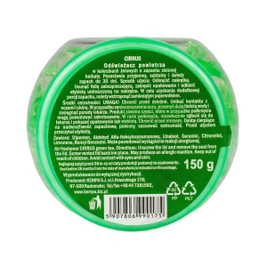207544 CIRRUS ODŚWIEŻACZ W ŻELU KULECZKI 150G GREEN TEA 5907806990175