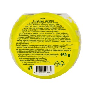 207545 CIRRUS ODŚWIEŻACZ W ŻELU KULECZKI 150G LEMON TREE 5907806990182