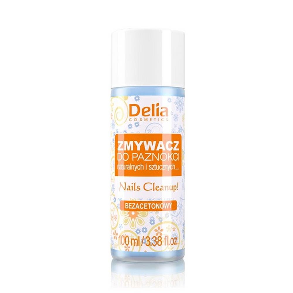 207778 DELIA ZMYWACZ DO PAZNOKCI NATURALNYCH I SZTUCZNYCH 100ML BEZACETONOWY 5906750812571