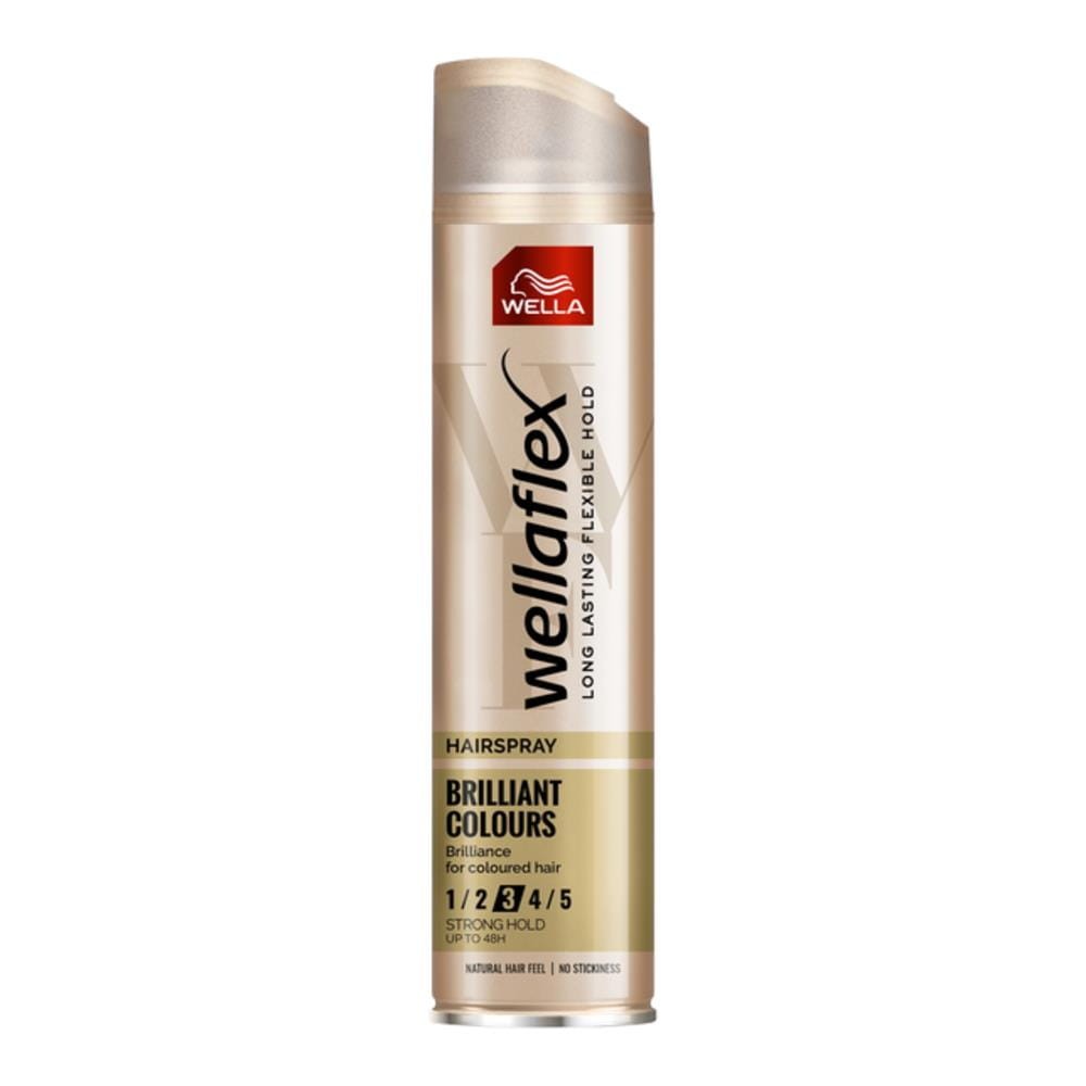 209260 WELLAFLEX LAKIER DO WŁOSÓW 250ML BRILLIANT COLOURS STRONG HOLD 3 4056800738359