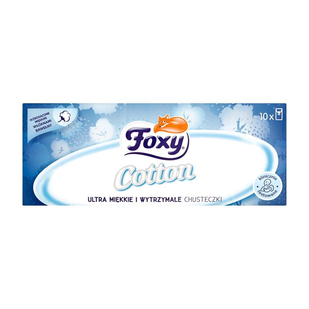209653 FOXY CHUSTECZKI HIGIENICZNE 10X9 SZT. COTTON 5900935004379
