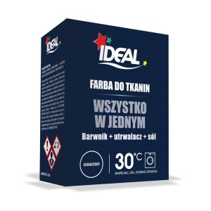 IDEAL FARBA DO TKANIN MAXI ALL IN ONE GRANATOWA