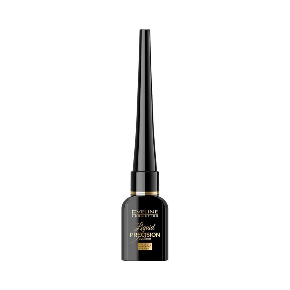 214796 EVELINE EYELINER LIQUID PRECISION 2000% CZARNY MATOWY 4ML 5901761910797