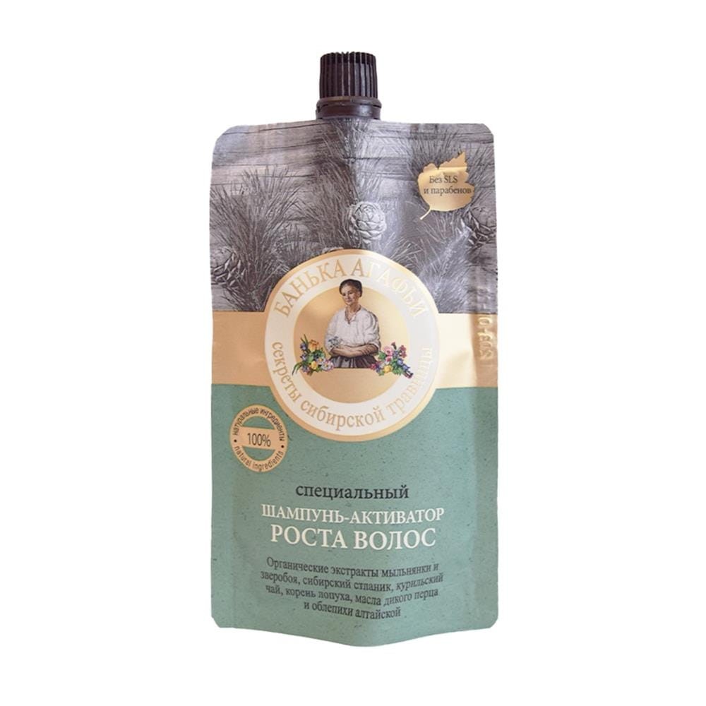 215855 ROSYJSKA BABCIA SZAMPON DO WŁOSÓW 100ML SPECJALNY AKTYWATOR WZROSTU 4630007831930