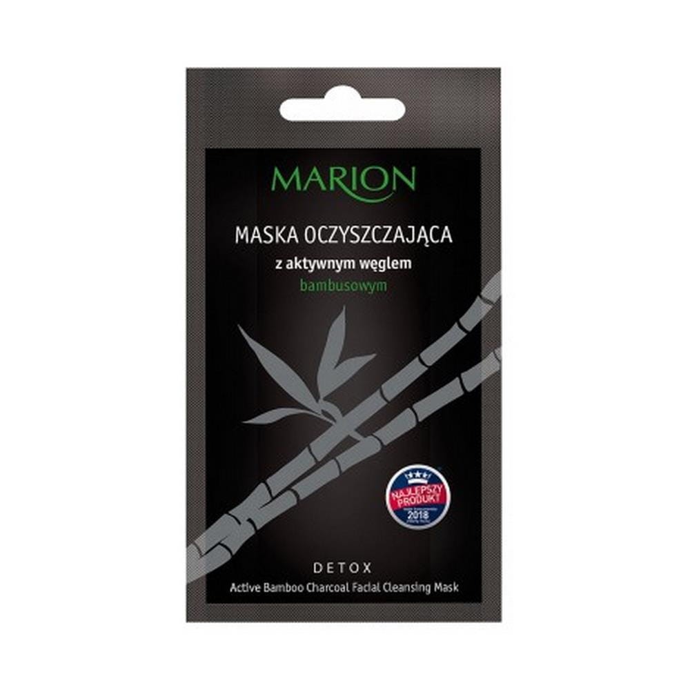 216465 MARION DETOX AKTYWNY WĘGIEL BAMBUSOWY MASECZKA DO TWARZY 10G OCZYSZCZAJĄCA  5902853013488