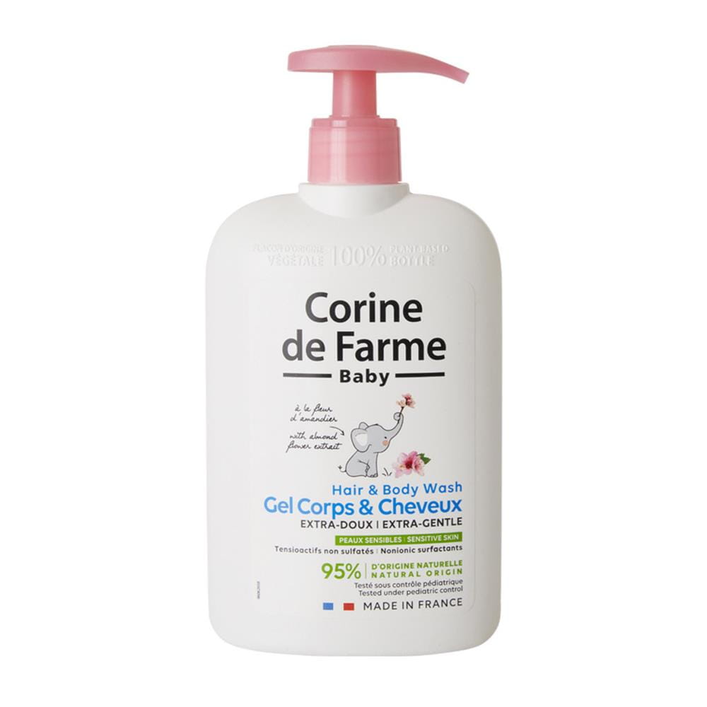 218620 CORINE DE FARME BABY SZAMPON I ŻEL 500ML 2W1 KWIAT MIGDAŁOWCA 3468080080027