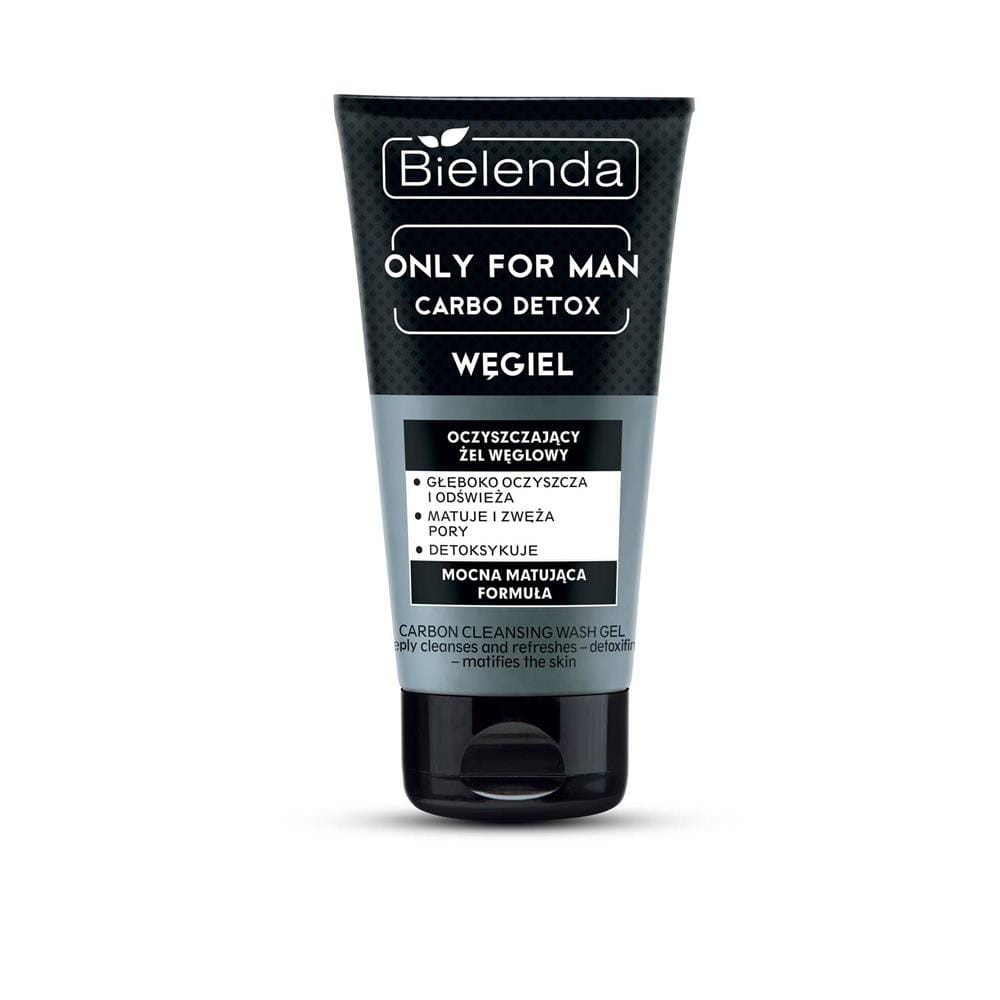218669 BIELENDA ONLY FOR MEN CARBO DETOX ŻEL DO MYCIA TWARZY 150ML WĘGIEL 5902169026073