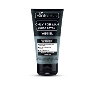 BIELENDA ONLY FOR MEN CARBO DETOX ŻEL DO MYCIA TWARZY 150ML WĘGIEL