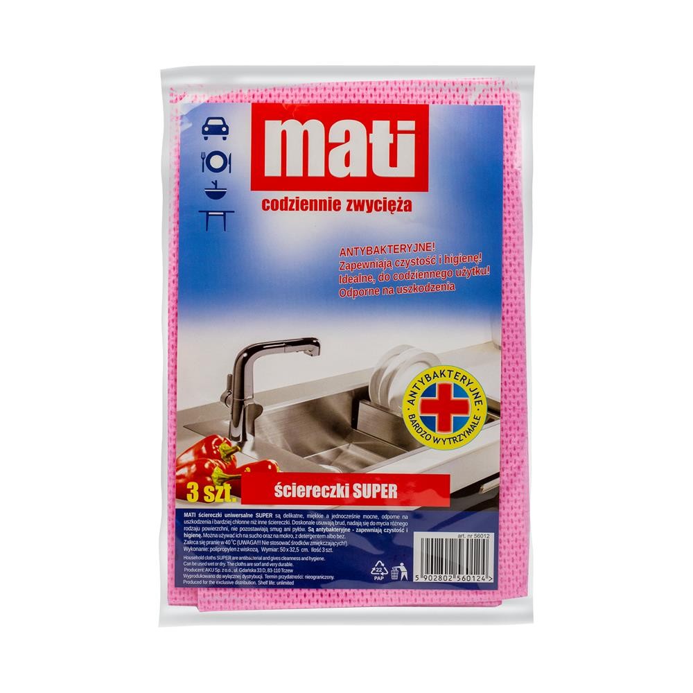 219383 MATI ŚCIERKA  3 SZT. SUPER 5902802560124