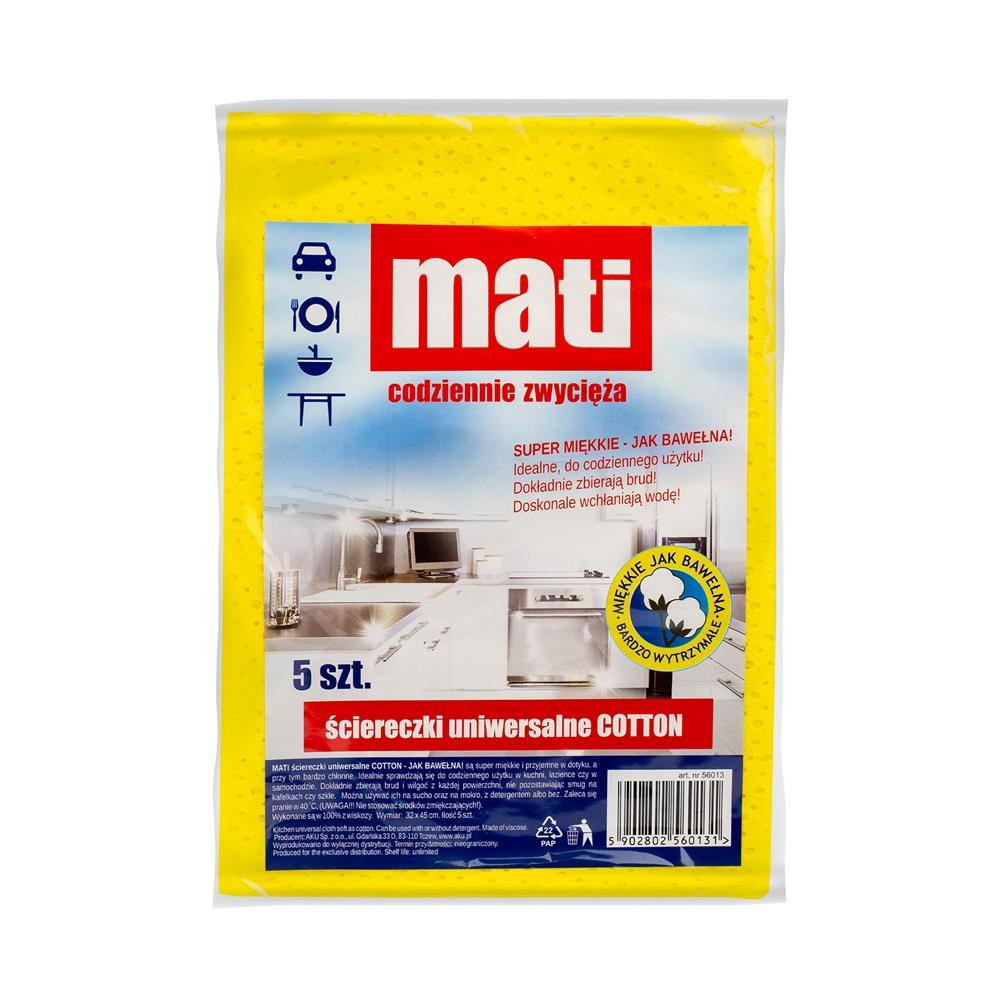 219385 MATI ŚCIERKA  3 SZT. UNIWERSALNA COTTON 5902802560131