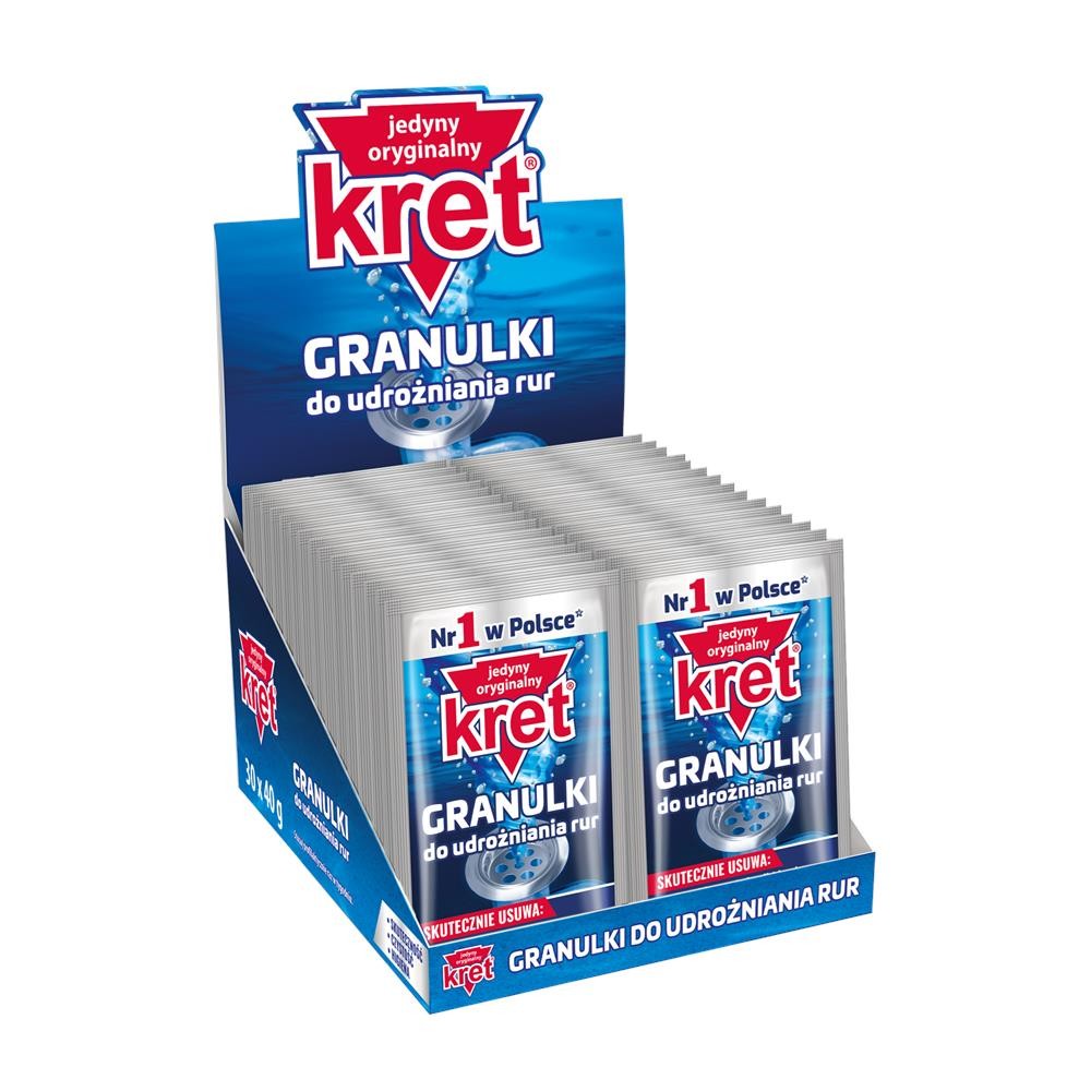 220311 KRET GRANULKI DO UDROŻNIANIA RUR 40G 30 SZT. 5900931024777
