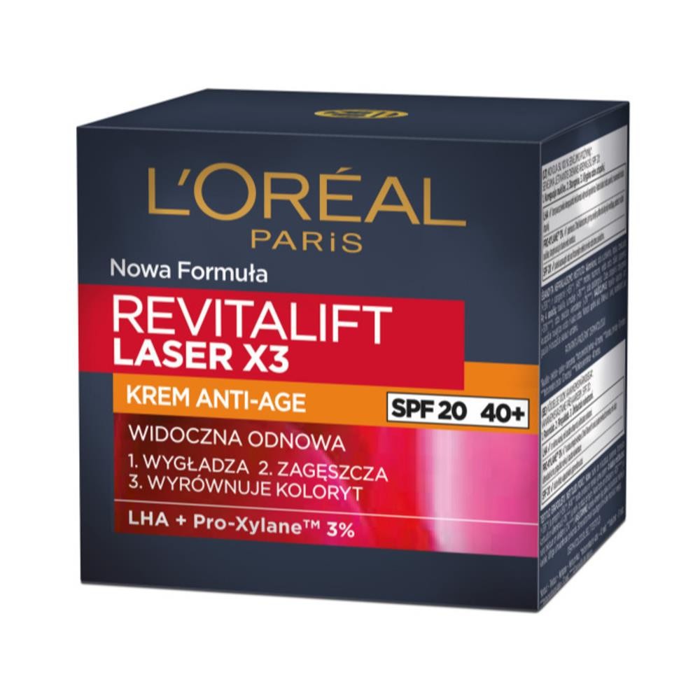 220495 LOREAL REVITALIFT LASER X3 KREM DO TWARZY 50ML DZIEŃ SPF 20 3600523456215