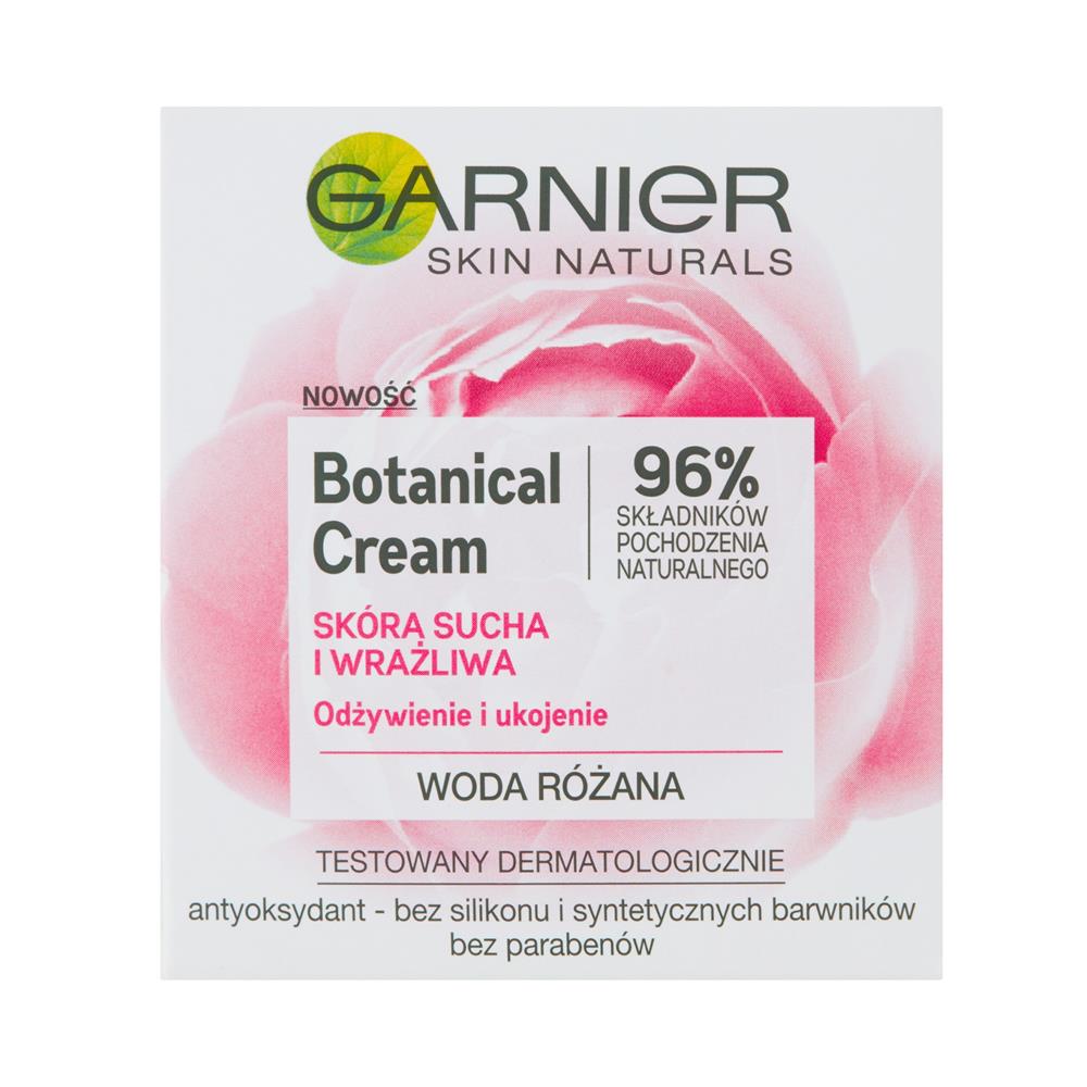 220501 Garnier SKIN NATURALS BOTANICAL SENSI ROSE KREM DO TWARZY 50ML 3600542045544