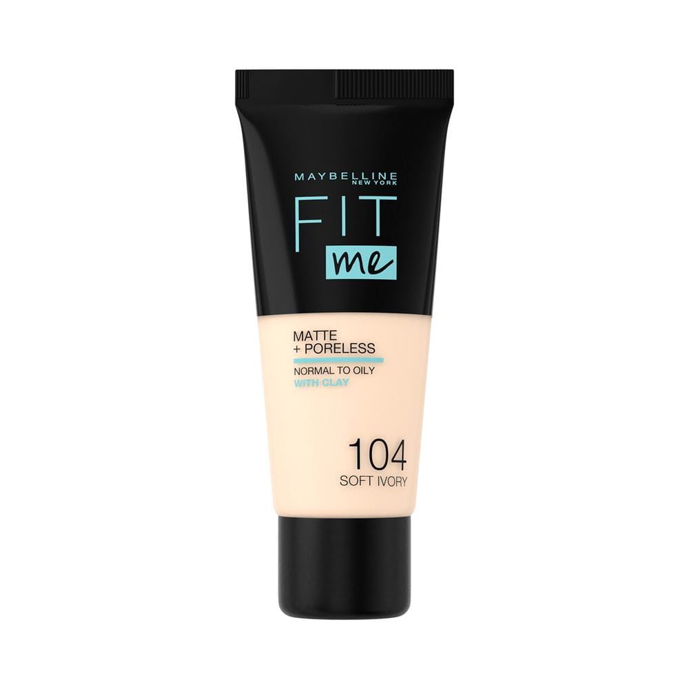 221792 Maybelline PODKŁAD FIT ME MATTE&amp;PORELESS 104 SOFT IVORY 3600531369408