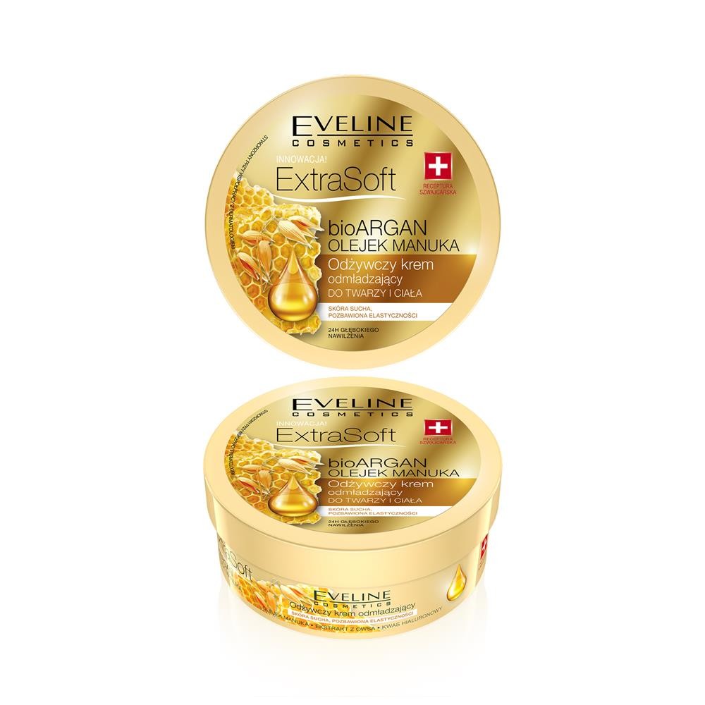 223759 EVELINE EXTRA SOFT KREM 175ML BIO ARGAN OLEJEK MANUKA 5901761965360