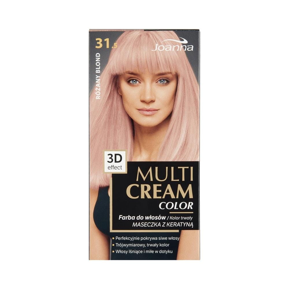 224838 JOANNA MULTI CREAM EFEKT 3D COLOR FARBA KOLORYZUJĄCA 31.5 RÓŻANT BLOND  5901018017316