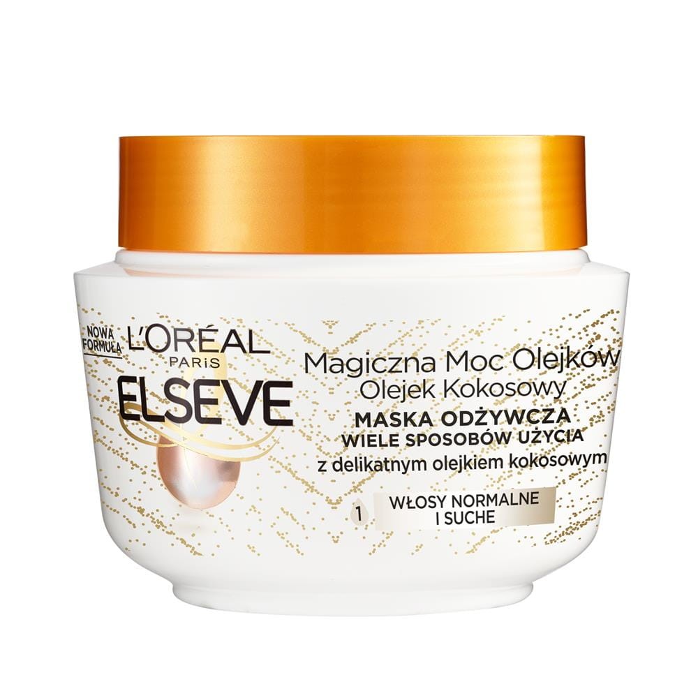 225414 ELSEVE MASKA DO WŁOSÓW 300ML MAGICZNA MOC OLEJKÓW KOKOS 3600523628971