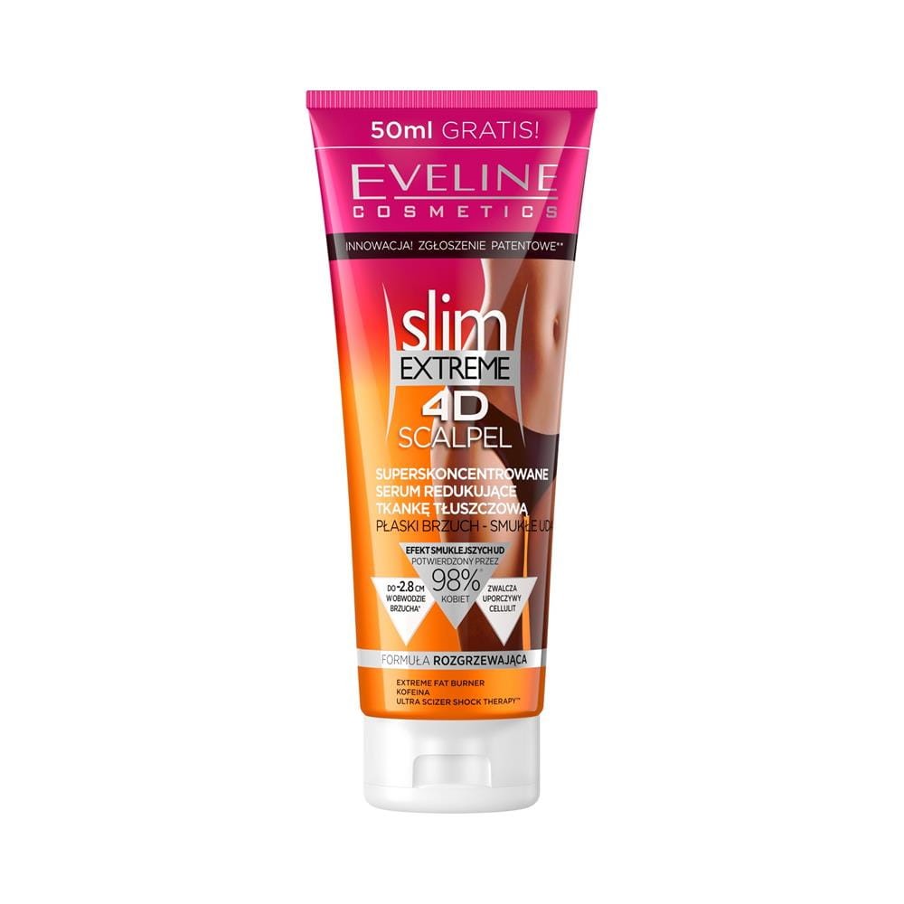 225805 EVELINE SLIM EXTREME 4D SCALPEL SERUM DO CIAŁA 250ML PŁASKI BRZUCH-SMUKŁE UDA 5901761967708