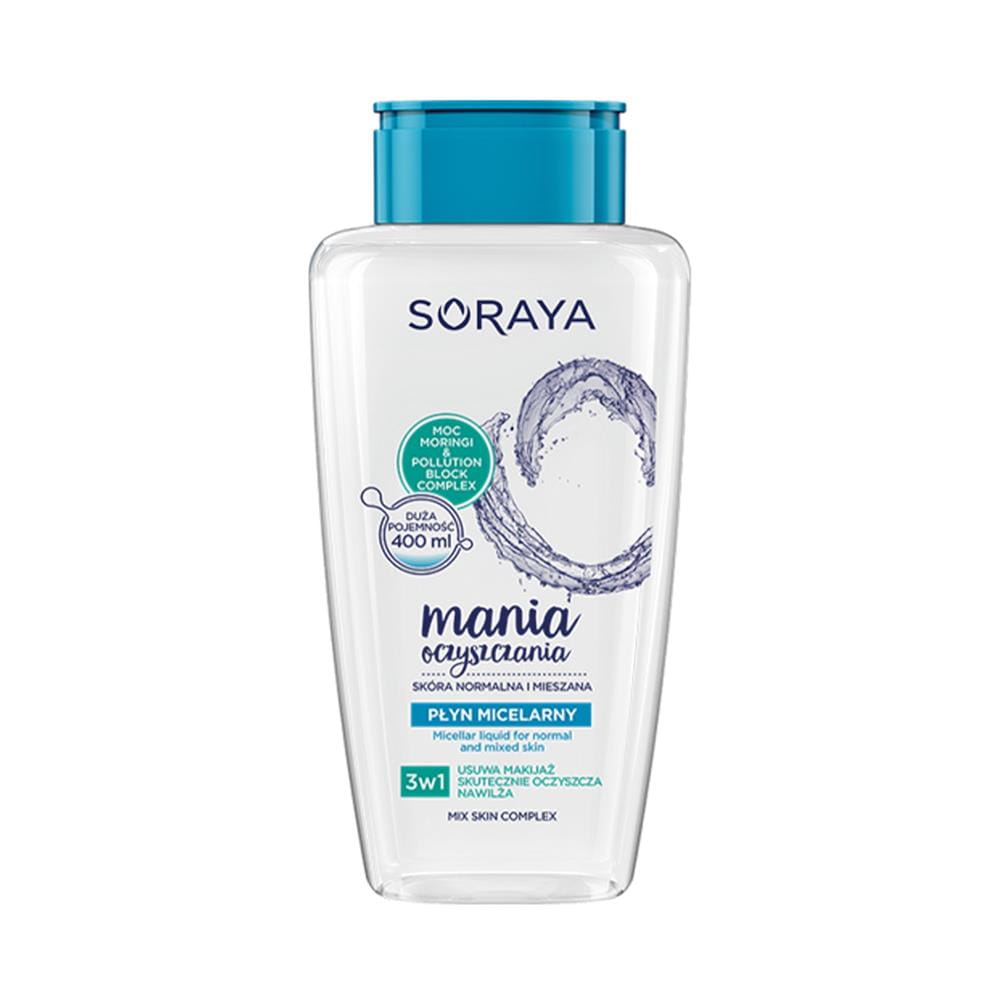 226098 SORAYA MANIA OCZYSZCZANIA PŁYN MICELARNY 400ML CERA NORMALNA I MIESZANA 5901045076201