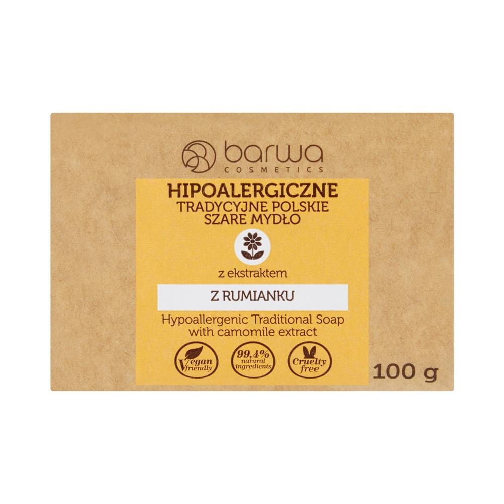 226349 BARWA HIPO MYDŁO W KOSTCE 100G SZARE RUMIANEK 5902305006099