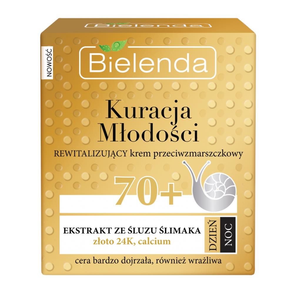 226555 BIELENDA KURACJA MŁODOŚCI 70+ KREM DO TWARZY 50ML DZIEŃ/NOC REWITALIZUJĄCY 5902169030582