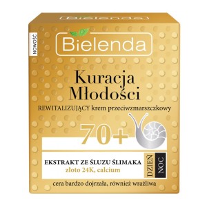 226555 BIELENDA KURACJA MŁODOŚCI 70+ KREM DO TWARZY 50ML DZIEŃ/NOC REWITALIZUJĄCY 5902169030582