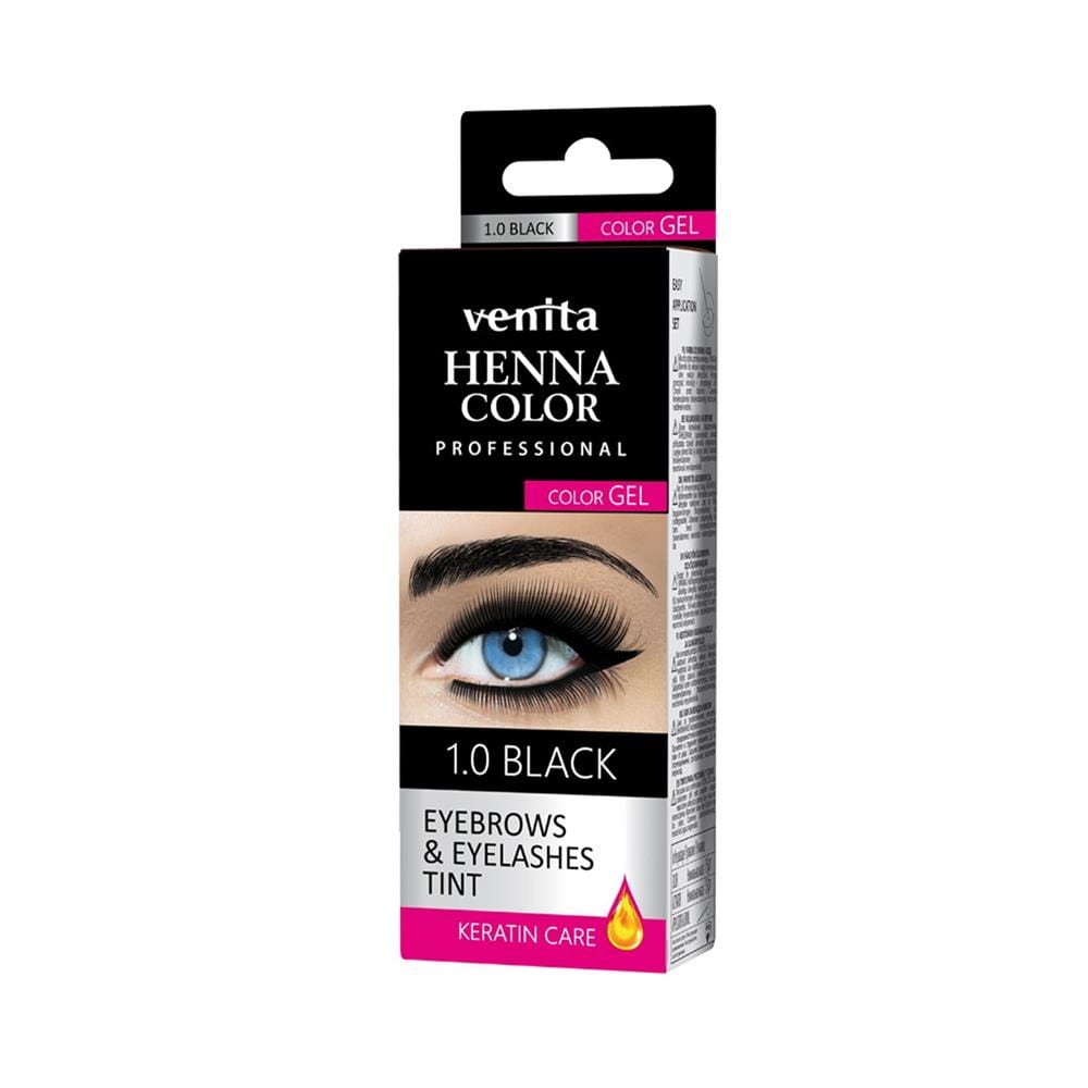 227078 VENITA PROFESSIONAL HENNA DO BRWI I RZĘS EYEBROW&amp;EYELASH TINT GEL 3.0 BROWN. KOLOR BRĄZOWA. 5902101518901