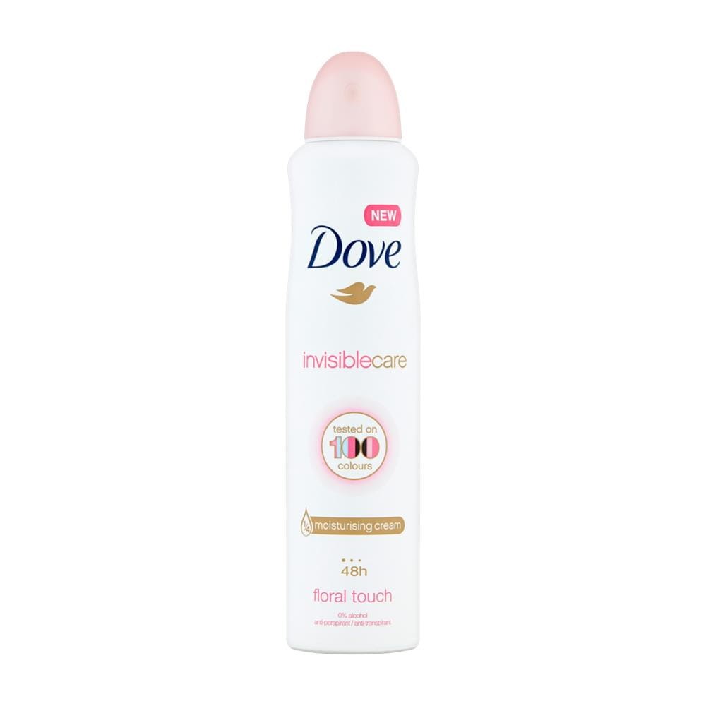 228022 DOVE DEZODORANT WOMEN SPRAY 250ML INVISIBLE CARE FLORAL TOUCH 8710447244647
